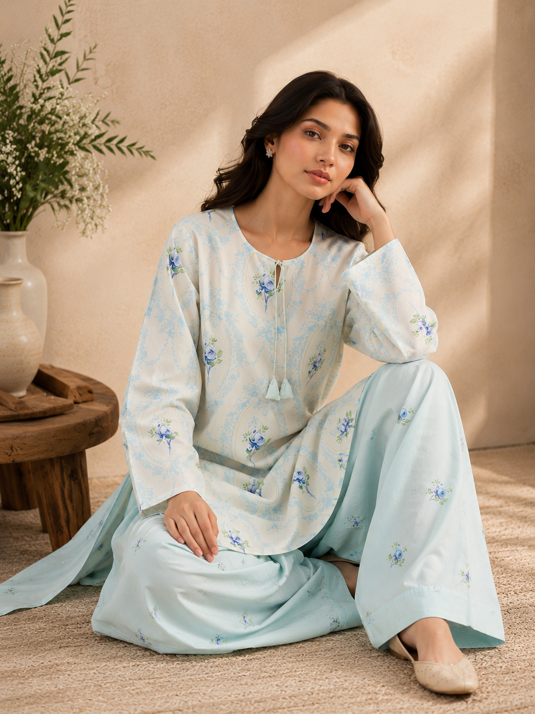 Farshi Mehfil | Printed 2 Piece Suit – Farshi Dastaan