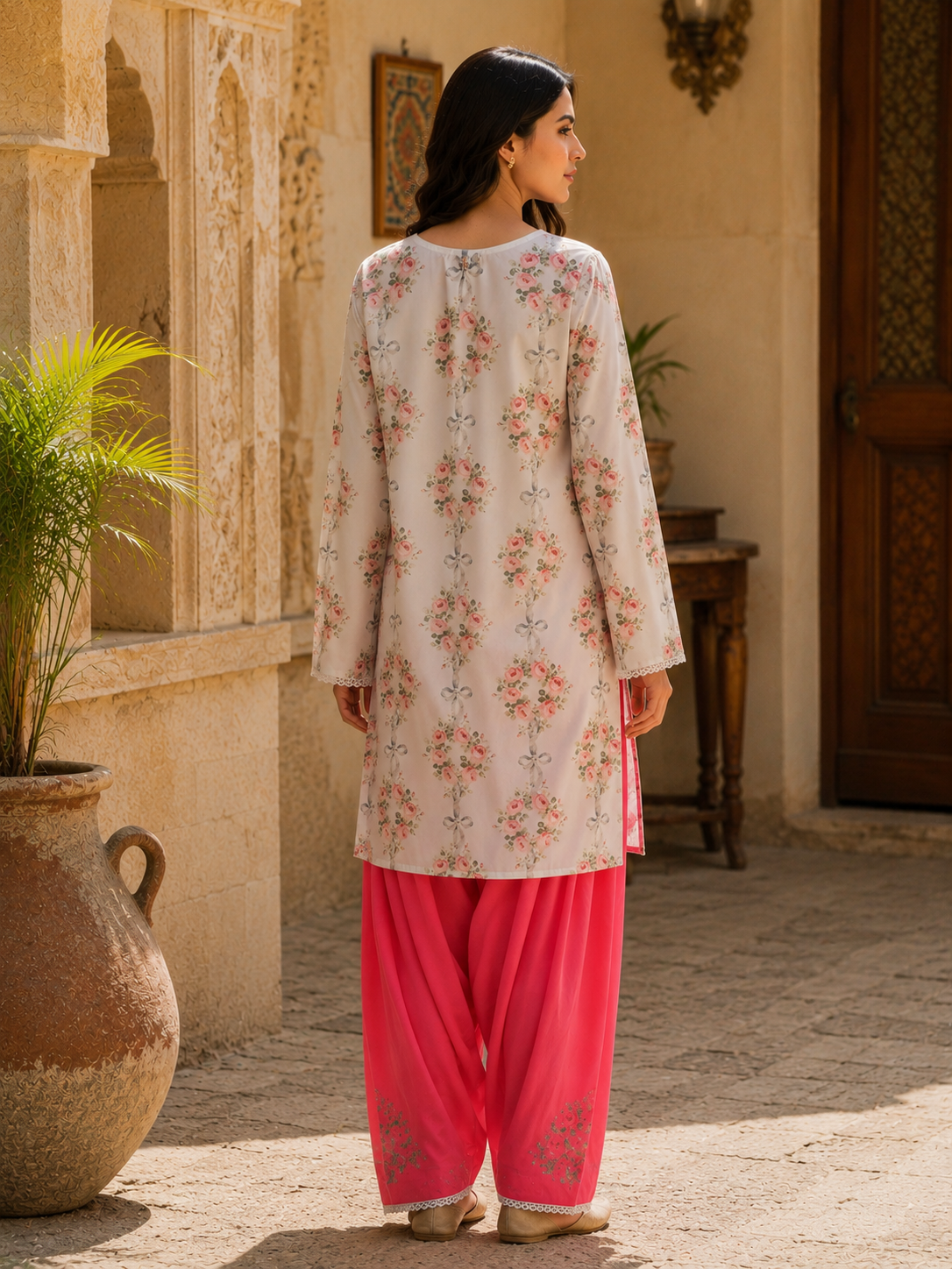 Farshi Suroor | Printed 2 Piece Suit – Farshi Dastaan