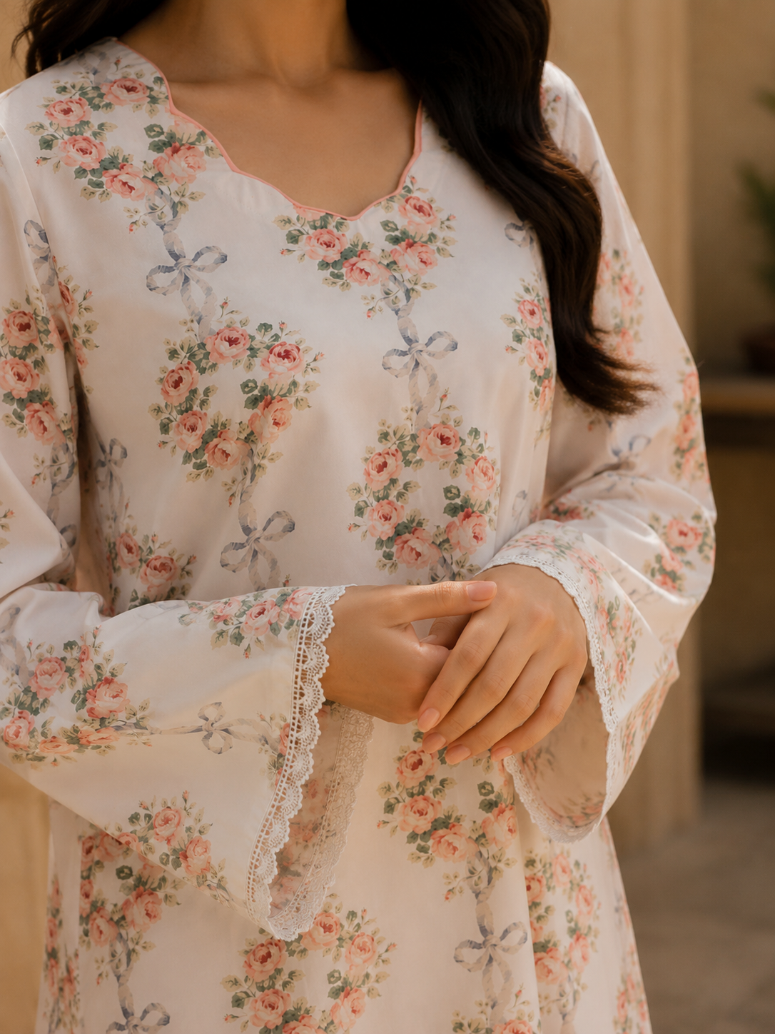 Farshi Suroor | Printed 2 Piece Suit – Farshi Dastaan