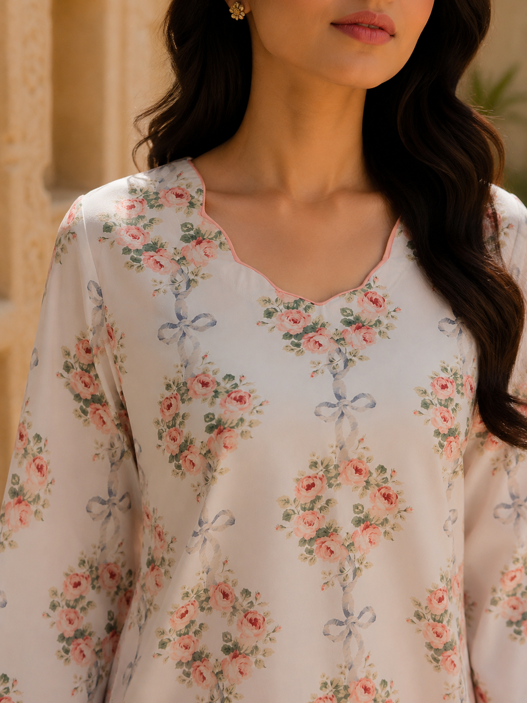 Farshi Suroor | Printed 2 Piece Suit – Farshi Dastaan