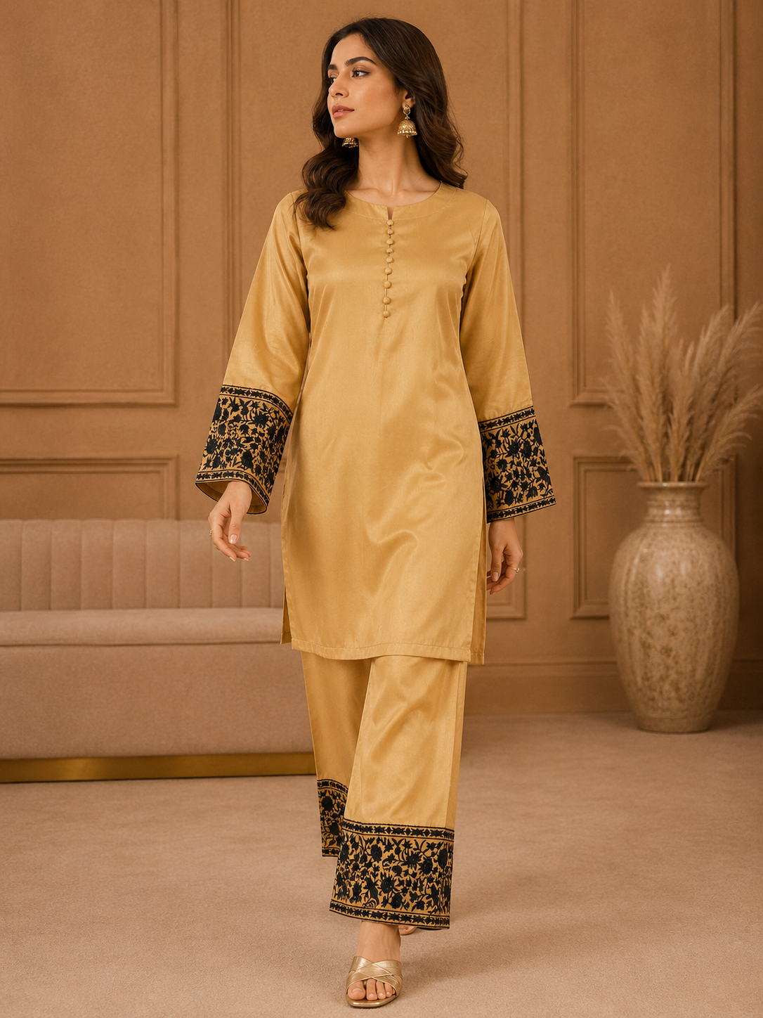 Royal Zareen  By Qalamkar 2pcs cord M02 C