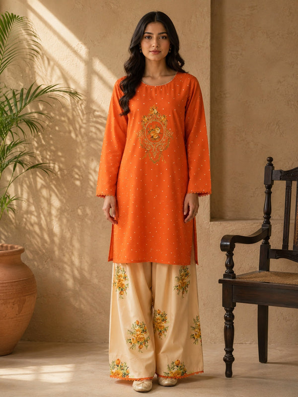 Farshi Dastoor | Printed 2 Piece Suit – Farshi Dastaan
